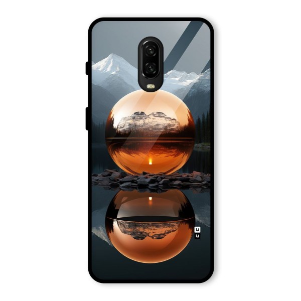 Metal Moon Glass Back Case for OnePlus 6T