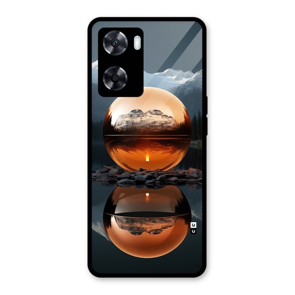 Metal Moon Glass Back Case for Oppo A77