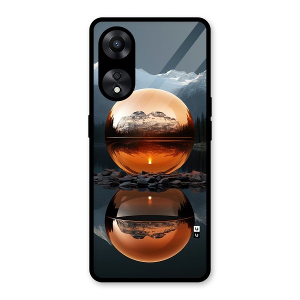 Metal Moon Glass Back Case for Oppo A78