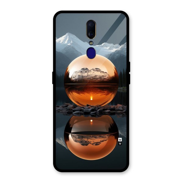 Metal Moon Glass Back Case for Oppo F11