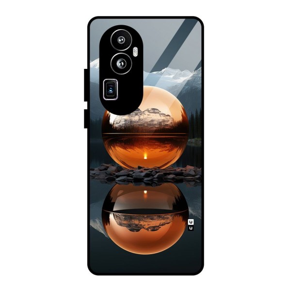 Metal Moon Glass Back Case for Oppo Reno10 Pro Plus