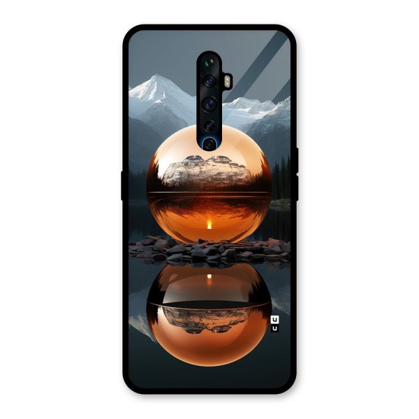 Metal Moon Glass Back Case for Oppo Reno2 F