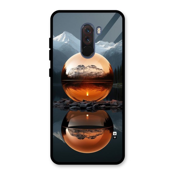 Metal Moon Glass Back Case for Poco F1