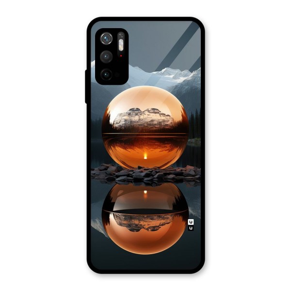 Metal Moon Glass Back Case for Poco M3 Pro 5G