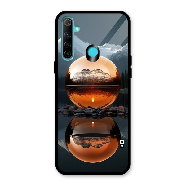 Metal Moon Glass Back Case for Realme 5