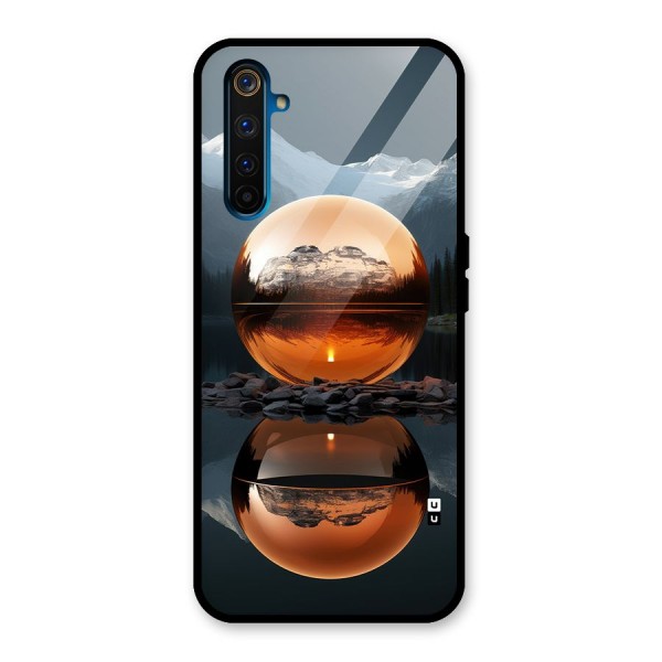 Metal Moon Glass Back Case for Realme 6 Pro