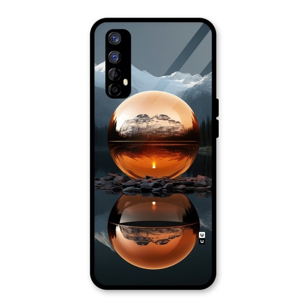 Metal Moon Glass Back Case for Realme 7