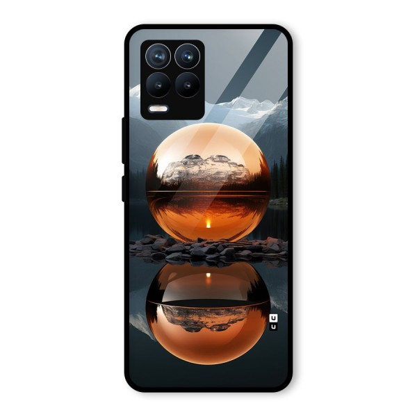 Metal Moon Glass Back Case for Realme 8 Pro