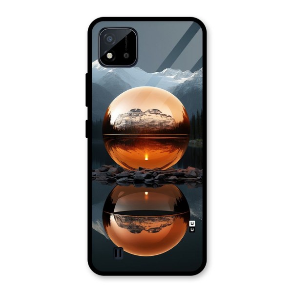 Metal Moon Glass Back Case for Realme C11 2021