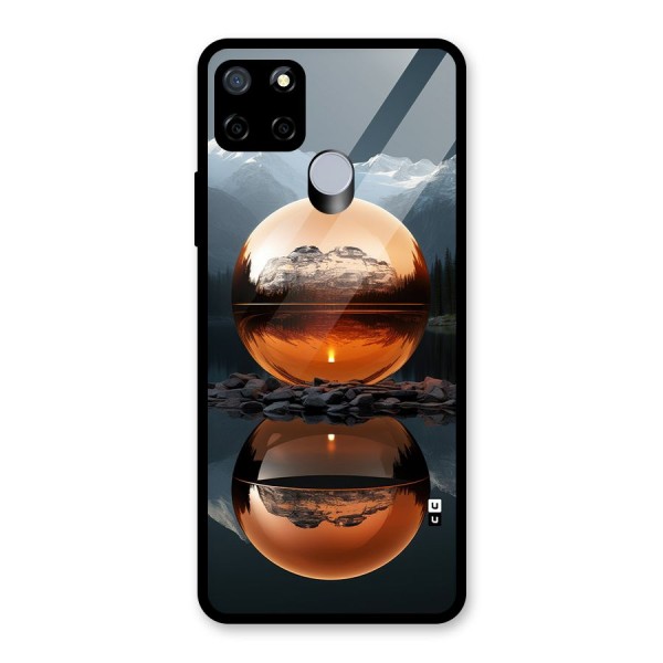 Metal Moon Glass Back Case for Realme C15