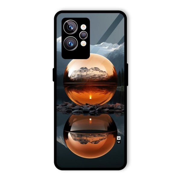 Metal Moon Glass Back Case for Realme GT2 Pro