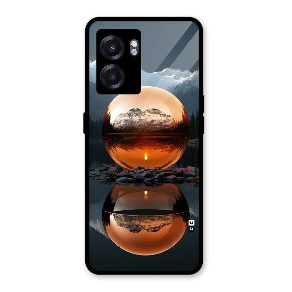 Metal Moon Glass Back Case for Realme Narzo 50 5G