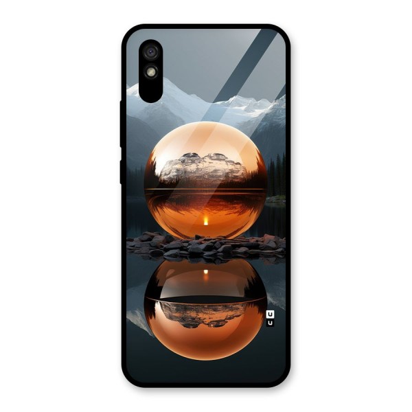 Metal Moon Glass Back Case for Redmi 9i