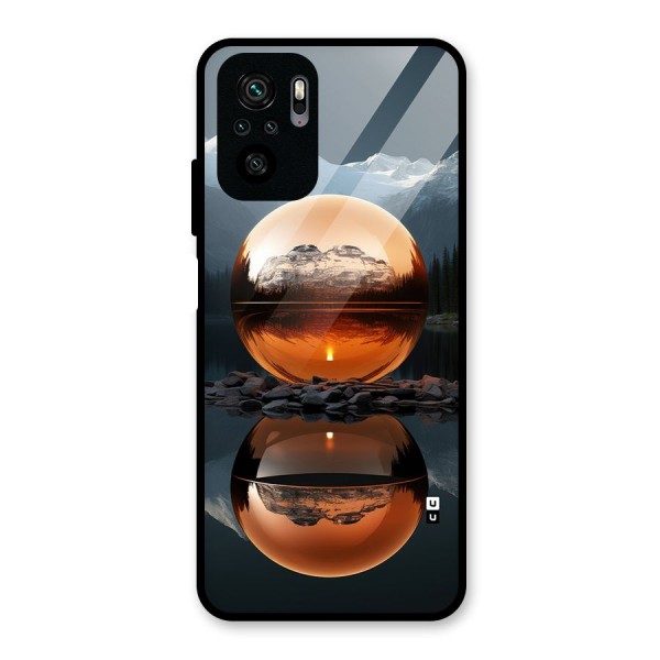 Metal Moon Glass Back Case for Redmi Note 10