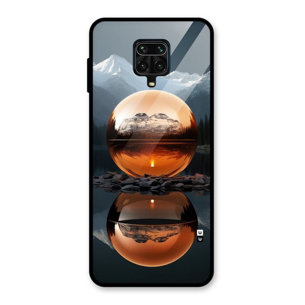 Metal Moon Glass Back Case for Redmi Note 10 Lite