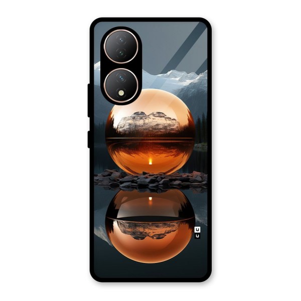 Metal Moon Glass Back Case for Vivo T2