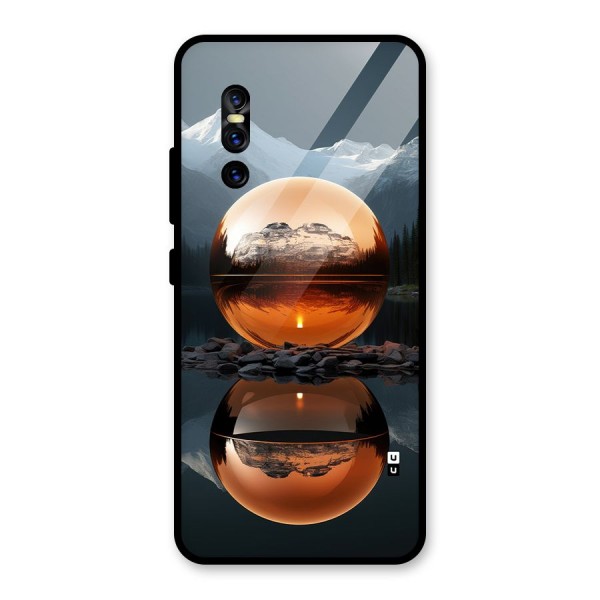 Metal Moon Glass Back Case for Vivo V15 Pro