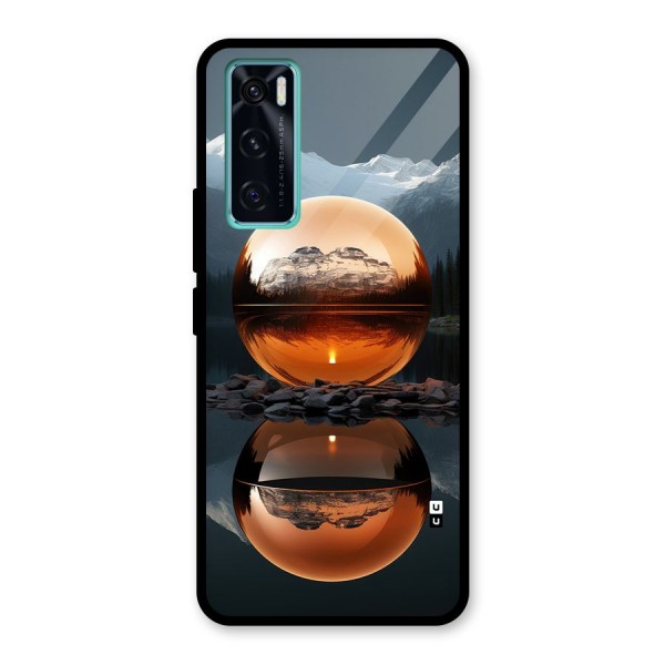 Metal Moon Glass Back Case for Vivo V20 SE