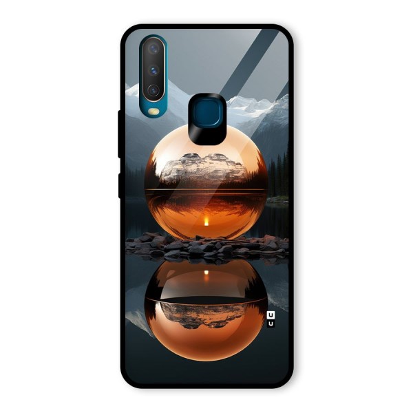 Metal Moon Glass Back Case for Vivo Y12