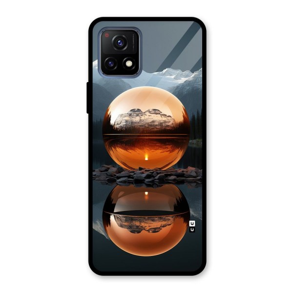 Metal Moon Glass Back Case for Vivo Y72 5G