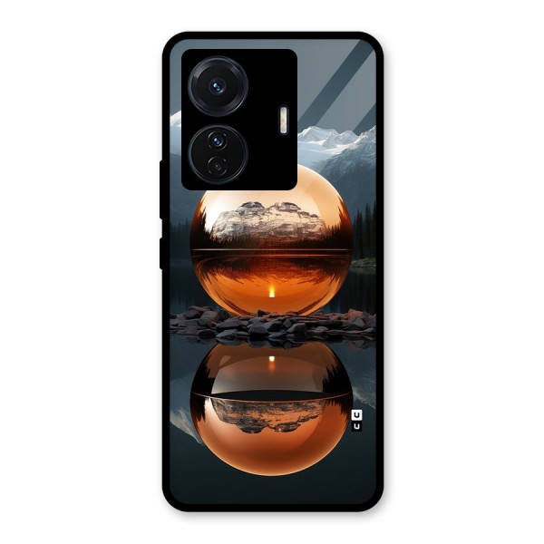 Metal Moon Glass Back Case for Vivo iQOO Z6 Pro