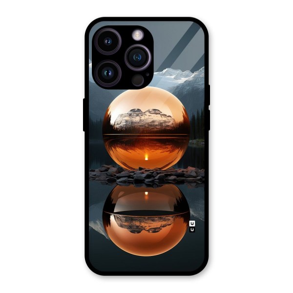 Metal Moon Glass Back Case for iPhone 14 Pro Max