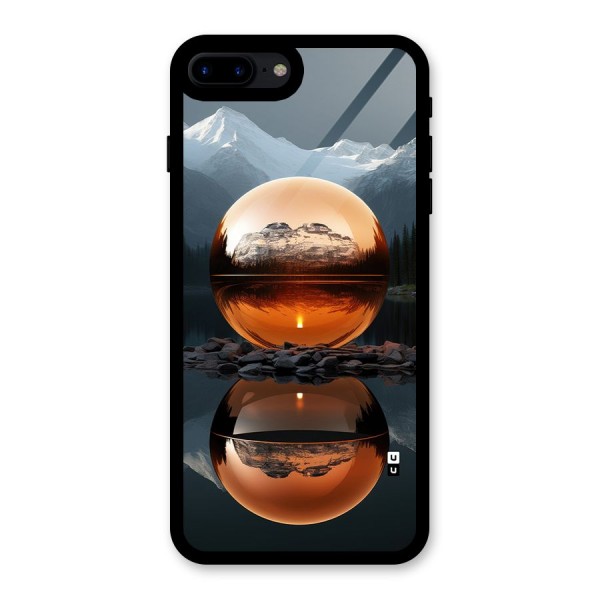 Metal Moon Glass Back Case for iPhone 7 Plus