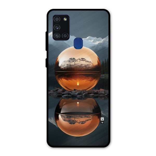 Metal Moon Metal Back Case for Galaxy A21s