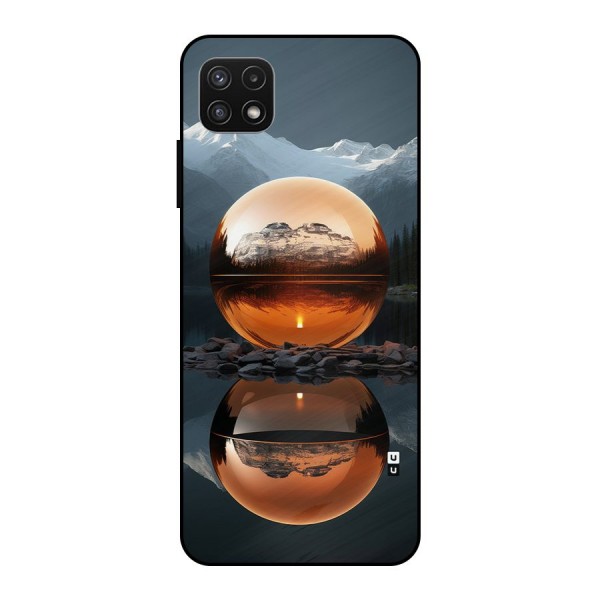 Metal Moon Metal Back Case for Galaxy A22 5G