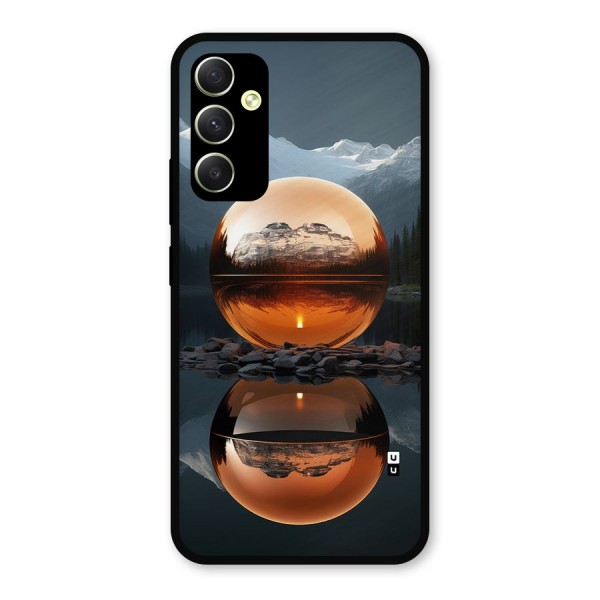 Metal Moon Metal Back Case for Galaxy A34