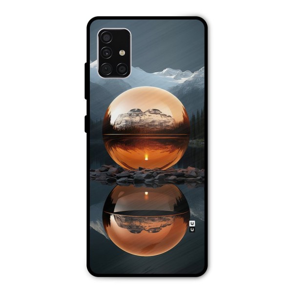 Metal Moon Metal Back Case for Galaxy A51