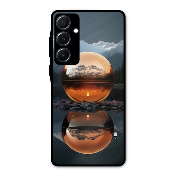 Metal Moon Metal Back Case for Galaxy A55