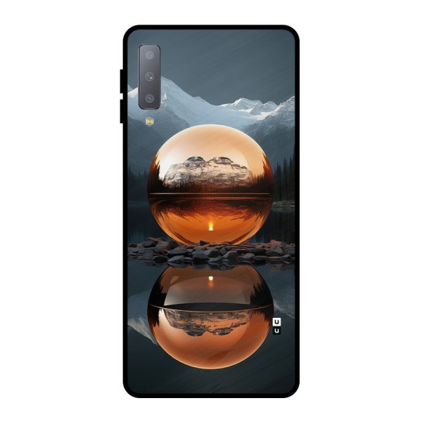 Metal Moon Metal Back Case for Galaxy A7 (2018)