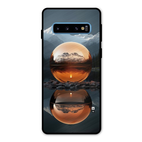 Metal Moon Metal Back Case for Galaxy S10