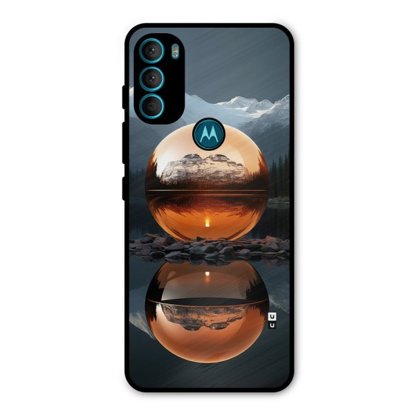 Metal Moon Metal Back Case for Moto G71 5G