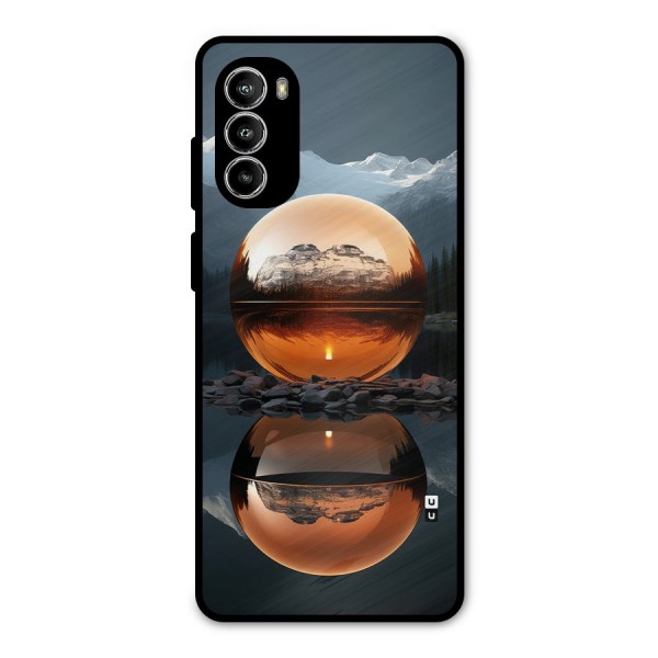 Metal Moon Metal Back Case for Moto G82