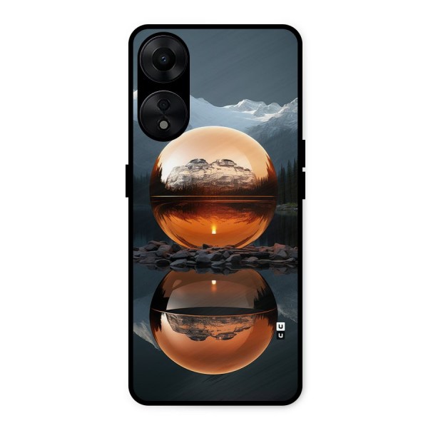 Metal Moon Metal Back Case for Oppo A78 5G