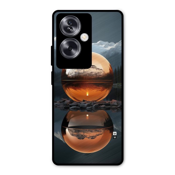 Metal Moon Metal Back Case for Oppo A79 5G