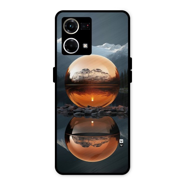 Metal Moon Metal Back Case for Oppo F21s Pro 4G