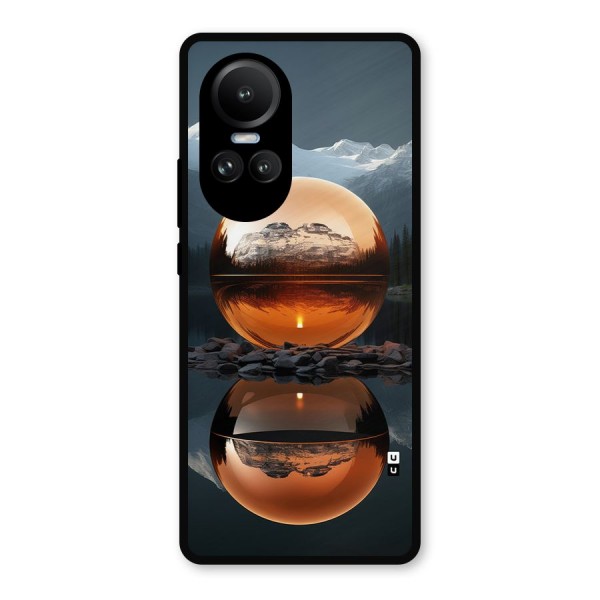 Metal Moon Metal Back Case for Oppo Reno10