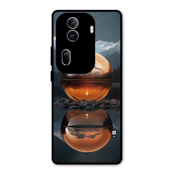 Metal Moon Metal Back Case for Oppo Reno11 Pro 5G