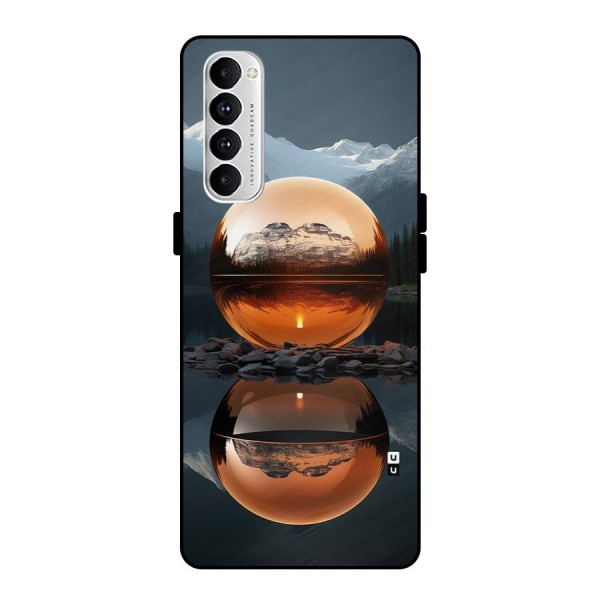 Metal Moon Metal Back Case for Oppo Reno4 Pro