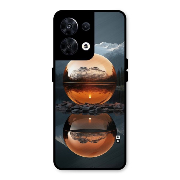 Metal Moon Metal Back Case for Oppo Reno8 5G