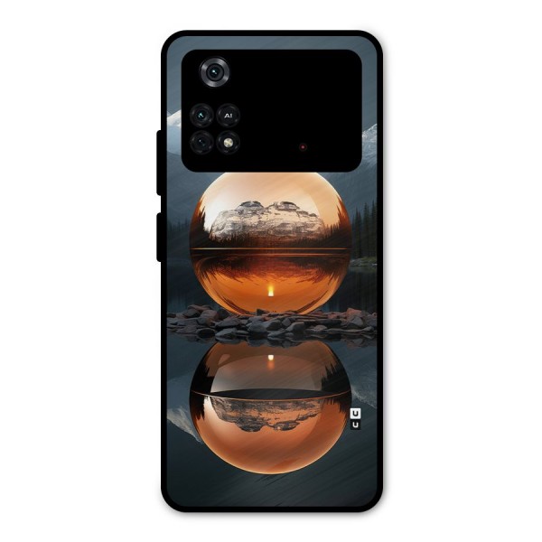 Metal Moon Metal Back Case for Poco M4 Pro 4G