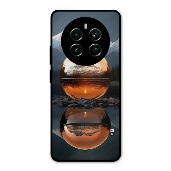 Metal Moon Metal Back Case for Realme 12 Plus