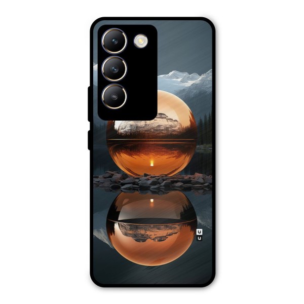 Metal Moon Metal Back Case for Vivo T3 5G