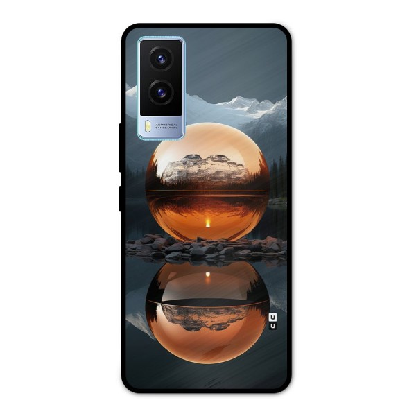 Metal Moon Metal Back Case for Vivo V21e 5G