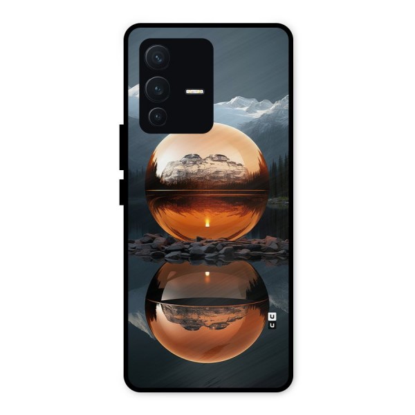 Metal Moon Metal Back Case for Vivo V23 5G