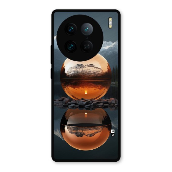 Metal Moon Metal Back Case for Vivo X90 Pro