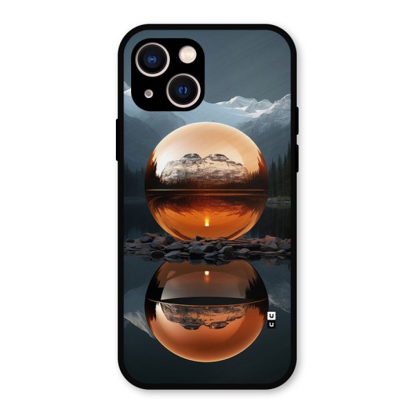 Metal Moon Metal Back Case for iPhone 13